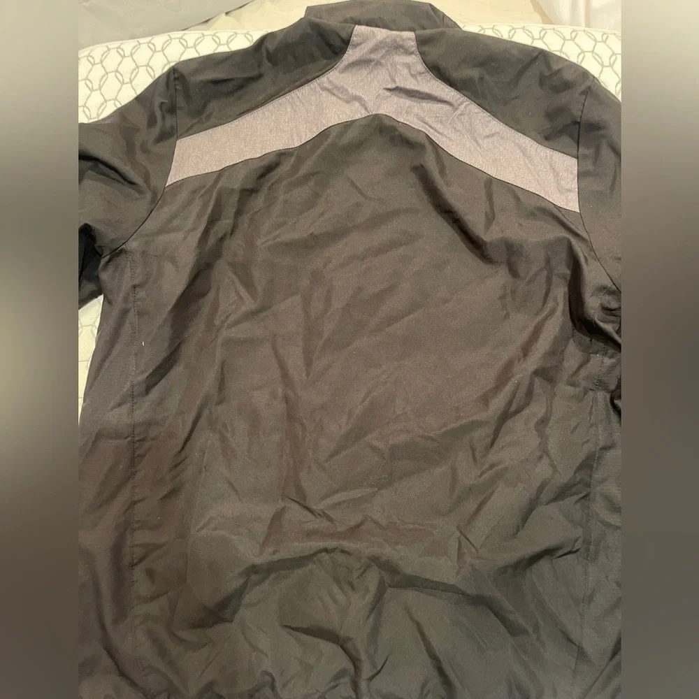 Puma black jacket king woven athletic track coat